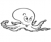 Printable kids octopus f172 coloring pages