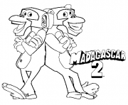 Printable coloring pages for kids madagascar 2 monkeys12dd coloring pages
