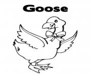 Printable printable animal s goose for kids618d coloring pages