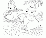 Printable coloring pages for kids rabbit eating carrot3a81 coloring pages