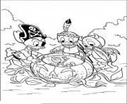 Printable the kids in halloween disneys36be coloring pages