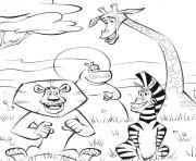 Printable coloring pages for kids madagascar 2 cartoon0aa1 coloring pages