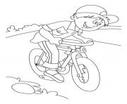 Printable riding bicycle  for kidsf12e coloring pages