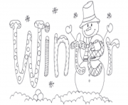 Printable word of winter s for kidsa84d coloring pages