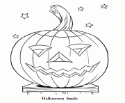 Printable smilling pumpkin halloween s kids printable free2333 coloring pages