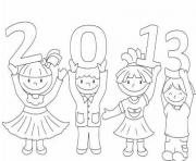 Printable kids s for kids new year8791 coloring pages