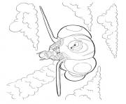 Printable flying coloring pages