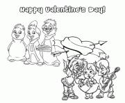 Printable alvin and the chipmunks valentine chocolates coloring pages