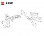 Printable battle between ninjagos coloring pages