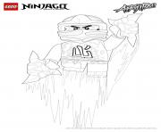 Printable cole ninjago jumped up coloring pages