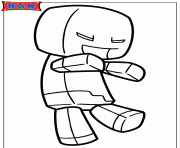 Cute Creeper Coloring Pages Printable Minecraft Zombie Steve