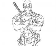Printable deadpool anti hero coloring pages