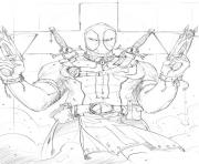 Printable deadpool 19 coloring pages