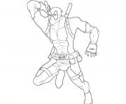 Logo Deadpool Mask Coloring Pages Printable