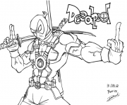 Printable deadpool fuck you coloring pages