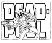Printable deadpool logo movie 2016 coloring pages