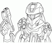 Printable free halo coloring pages