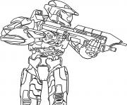 Printable halo precision coloring pages