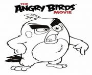 Printable angry birds movie red coloring pages