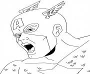 Printable captain america 06 coloring pages