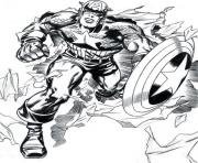 Printable superhero captain america 297 coloring pages