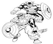 Printable superhero captain america 30 coloring pages
