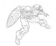 Printable superhero captain america 328 coloring pages
