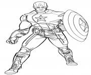 Printable superhero captain america 41 coloring pages