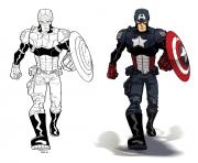 Printable superhero captain america 43 coloring pages