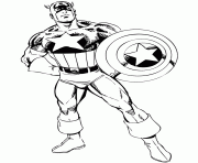 Printable superhero captain america 4 coloring pages
