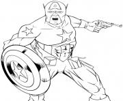 Printable superhero captain america 66 coloring pages