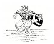 Printable superhero captain america 84 coloring pages
