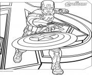 Printable superhero captain america 8 coloring pages
