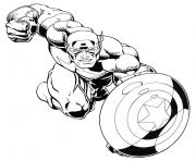 Printable superhero captain america 40 coloring pages