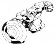 Printable superhero captain america 21 coloring pages