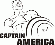 Printable superhero captain america 75 coloring pages