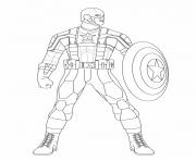 Printable superhero captain america 11 coloring pages