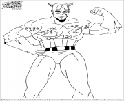 Printable superhero captain america 222 coloring pages