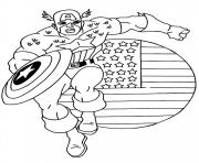 Printable captain america 02 coloring pages
