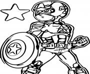Printable superhero captain america 281 coloring pages