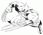 Printable mad wolverine from x men team coloring pages