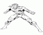 Printable superhero cyclops from x men comic coloring pages