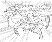 Printable xmen for kids wolverine fightinga6d2 coloring pages