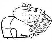Printable peppa pig reading journal coloring pages