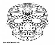 Printable Halloween Coloring Page Sugar Skull coloring pages