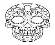 Printable sugar skull coloring pages coloring pages
