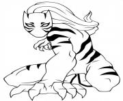 Printable ultimate spiderman white tiger coloring pages