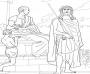 Printable good friday 1 first station jesus is condemned to death by gebhard fugel coloring pages