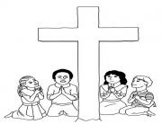 Printable good friday 5 coloring pages