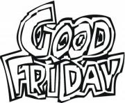 Printable good friday logo coloring pages